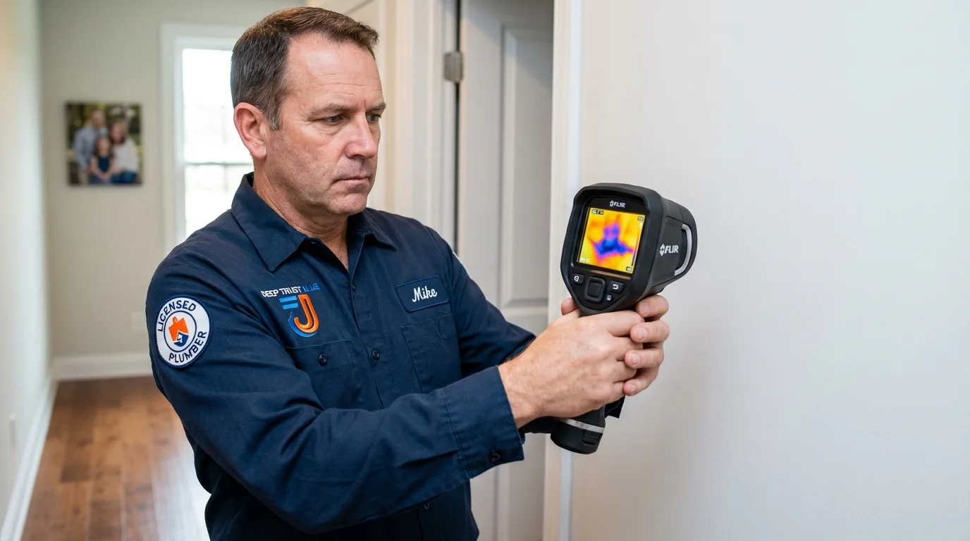 Thermal imaging leak detection by Johns Plumbing LLC in Runnemede
